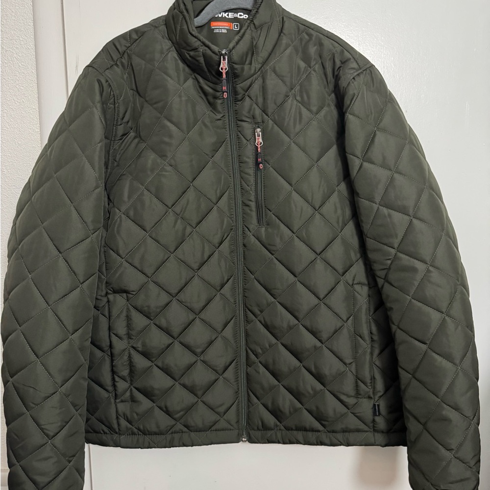 Hawk and Co. Quilted Lightweight Jacket - Olive Green